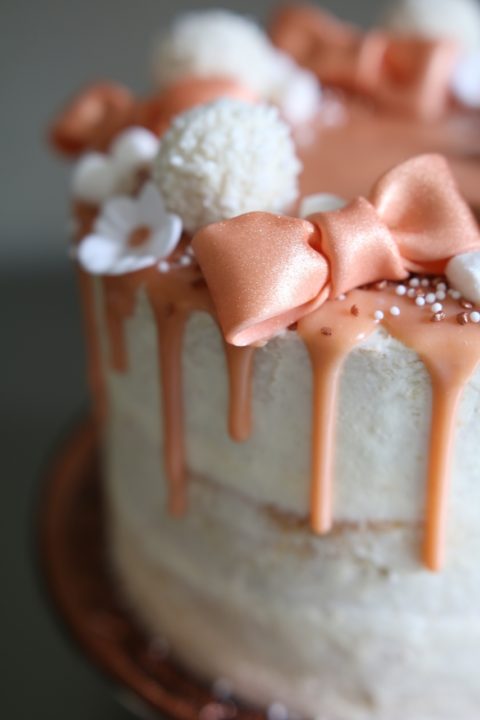 Bow Drip Cake Afternoon Crumbs