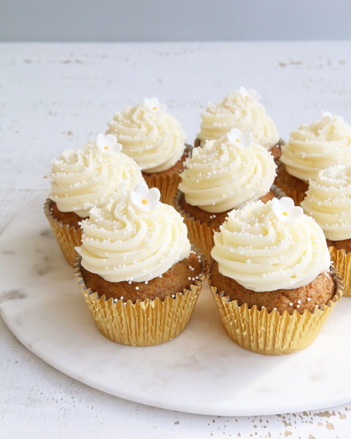 Carrot Cupcakes piped using Savoy Star Nozzle